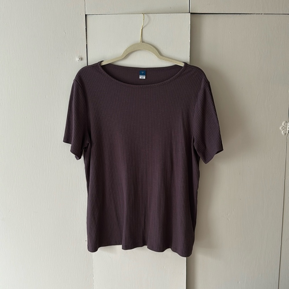 Large Old Navy Luxe Shirt in Purple